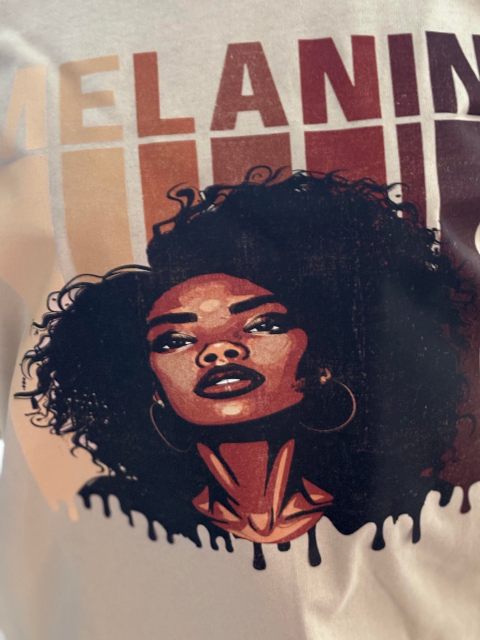 “Melanin Magic” Tee – Rooted in Richness, Radiating Power